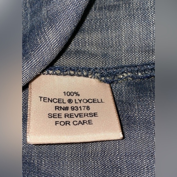 Philosophy Chambray Embroidered Floral Peasant Mini Dress‎ Women S Boho Pullover - Picture 5 of 8